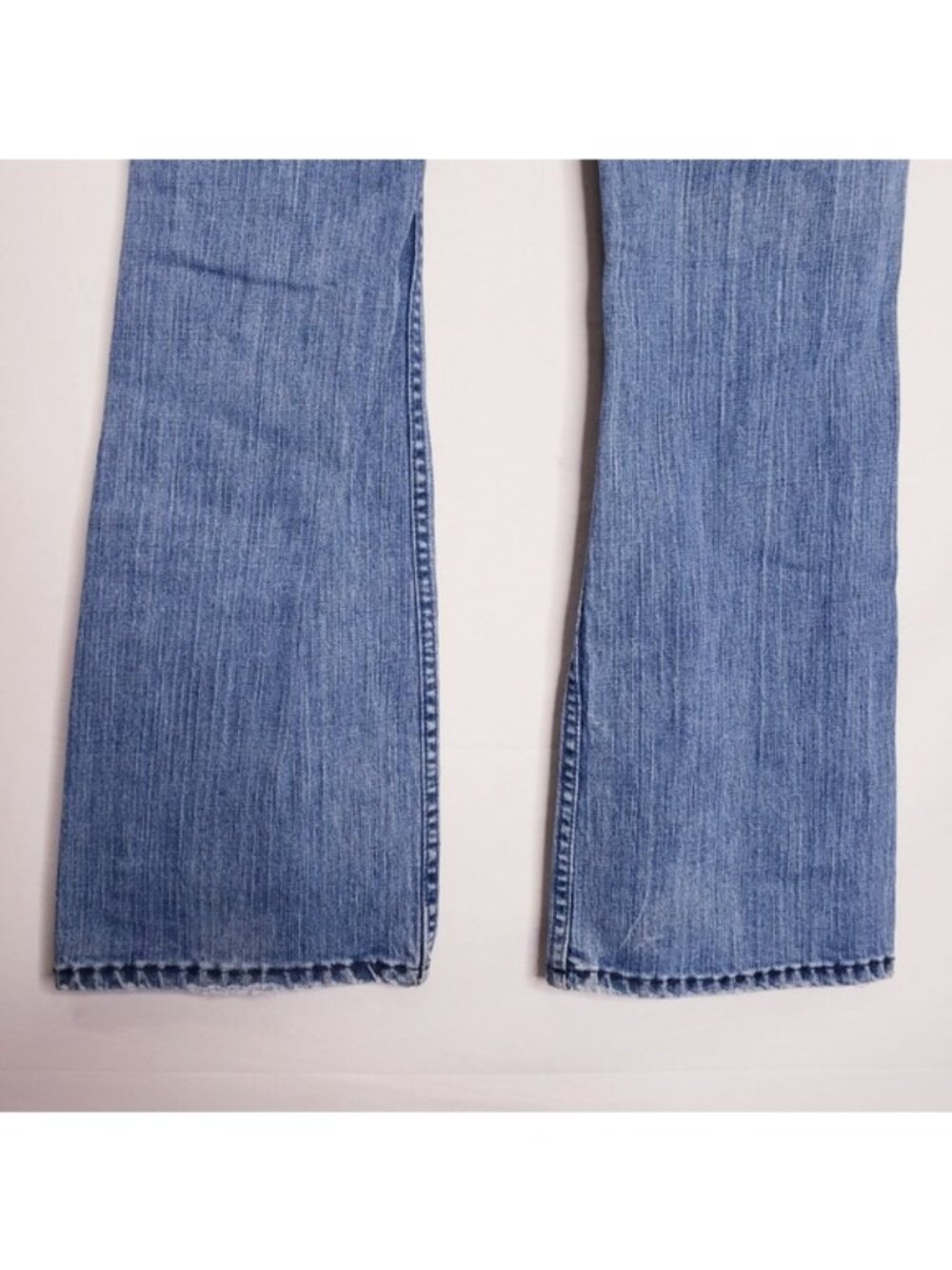 American Eagle Y2K Embroidered Distressed Skinny Flare Leg Jeans Women's Size 6 - Picture 7 of 13